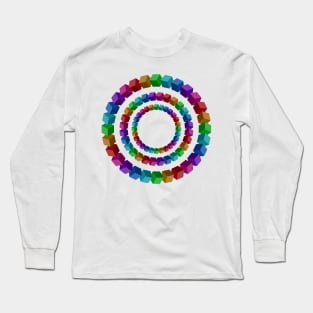 Circles illustion Long Sleeve T-Shirt